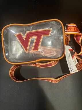 NWT Foco Virginia Tech Clear Crossbody Bag